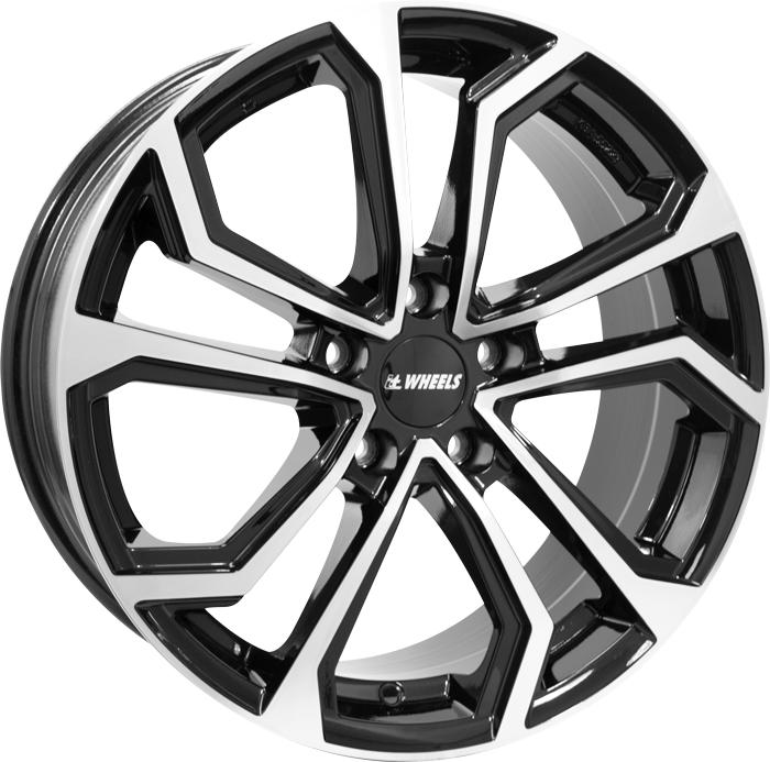 IT WHEELS ELLA BLACK POLISHED 8x18 5/108 ET45 CB73.1