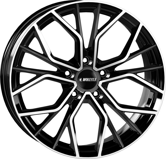 IT WHEELS TIARA BLACK POLISHED 8.5x20 5/112 ET30 CB66.5