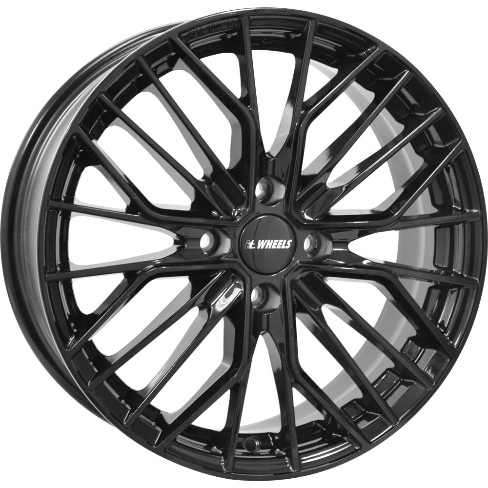 IT WHEELS TIARA 4 GLOSS BLACK 6.5x16 4/108 ET20 CB65.1