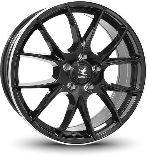 IT WHEELS KIRA BLACK LIP POLISHED 7.5x18 5/112 ET50 CB57.1
