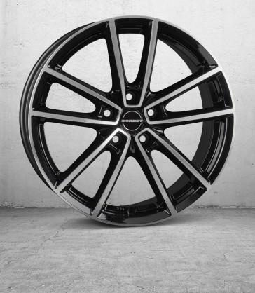 BORBET W GLOSS BLACK POLISHED 8x18 5/112 ET44 CB66.5