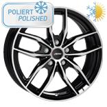 AUTEC BAVARIS GLOSS BLACK POLISHED 8x18 5/112 ET30 CB66.6
