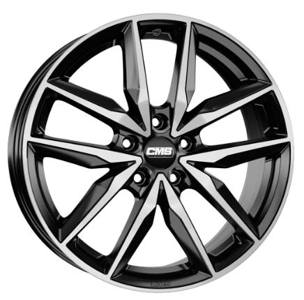 CMS C28 GLOSS BLACK POLISHED 7.5x18 5/108 ET48 CB65.1