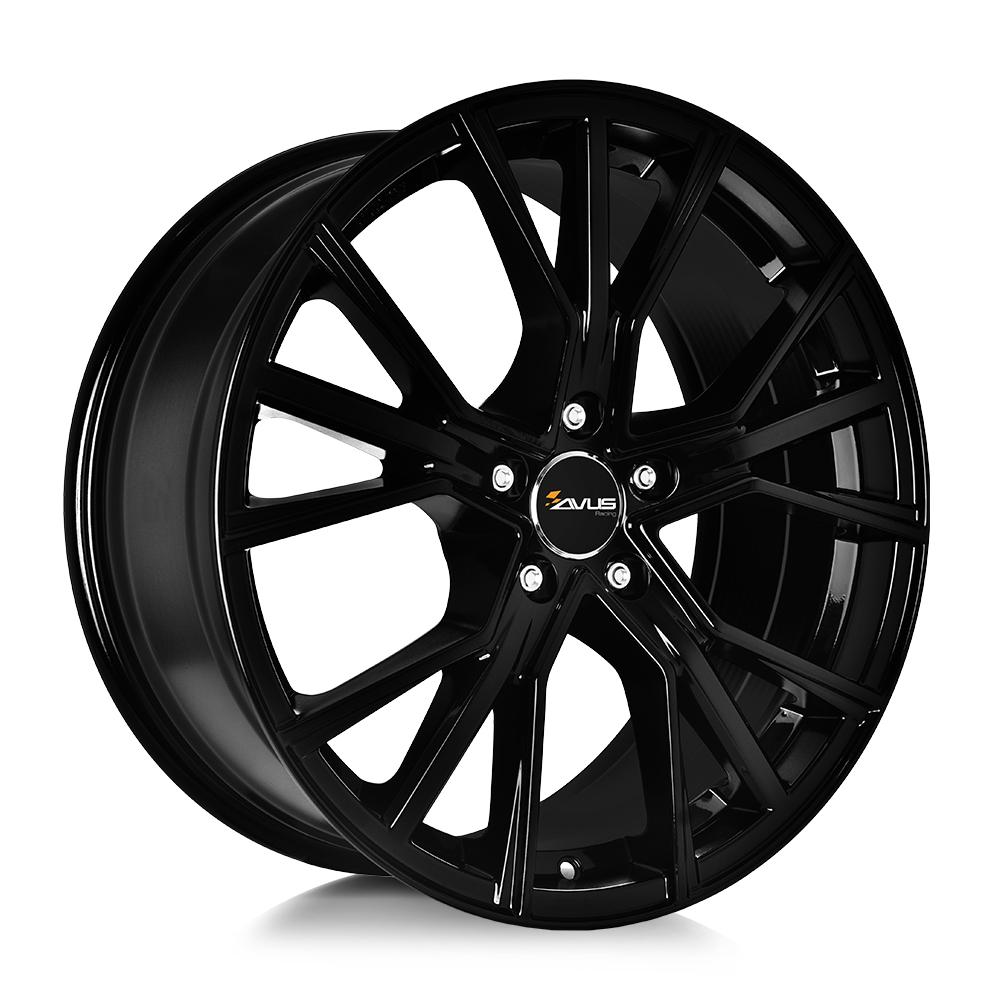 AVUS AF18 GLOSS BLACK 8x18 5/112 ET35 CB66.4