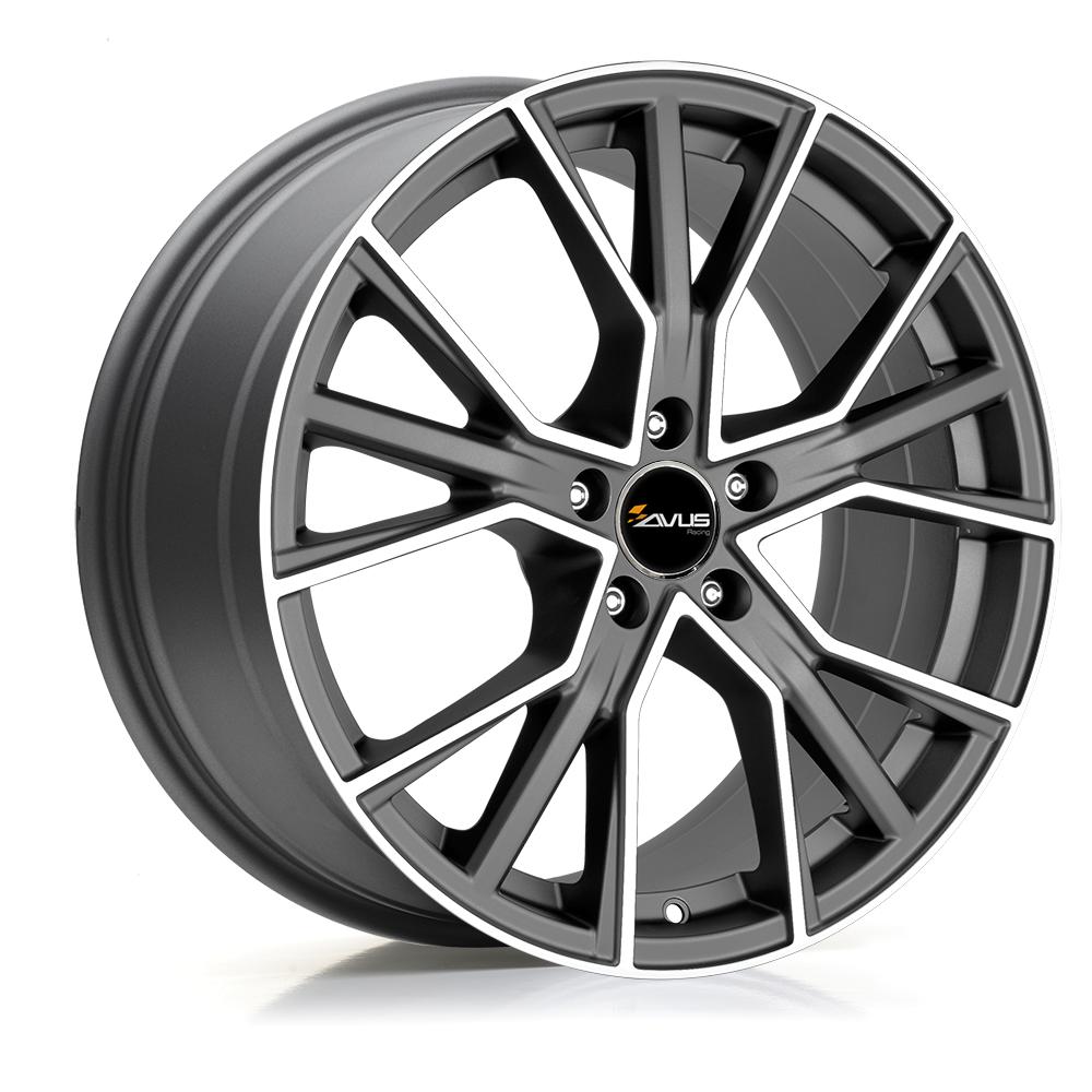 AVUS AF18 DULL ANTHRACITE POLISH 8x18 5/112 ET35 CB66.4
