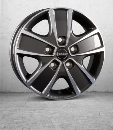 BORBET CWG ANTHRACITE DARK POLISHED 6x16 5/130 ET68 CB78.1