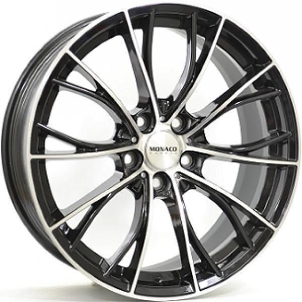 MONACO WHEELS MC16 BLACK POLISHED 8.5x19 5/120 ET38 CB72.6