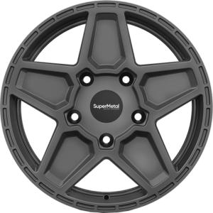 SUPERMETAL ROCKET L GRAY MATT 8x18 5/160 ET45 CB65.1