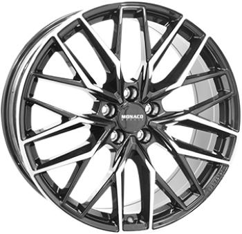 MONACO WHEELS GPX BLACK POLISHED 10.5x21 5/112 ET43 CB66.5