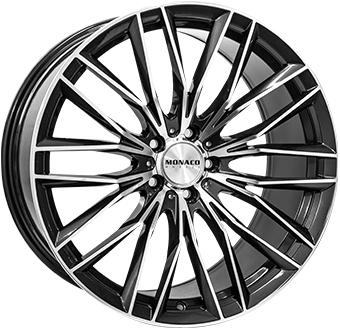 MONACO WHEELS GP2 ANTHRACITE POLISH 9.5x21 5/108 ET40 CB63.4