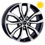 AUTEC UTECA GLOSS BLACK POLISHED 8.5x19 5/120 ET46 CB65.1