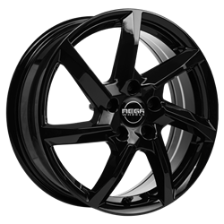 MEGA WHEELS PAVO BLACK 7x17 4/108 ET42 CB65.1