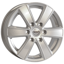 MEGA WHEELS HERCULES 6 SILVER 6.5x17 6/120 ET50 CB74.6