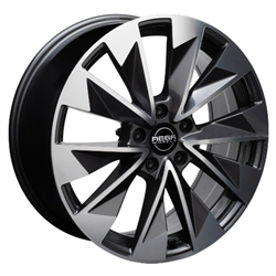 MEGA WHEELS ZENITH ANTHRACITE GREY FRONT POLISHED 8x20 5/112 ET45 CB57.1