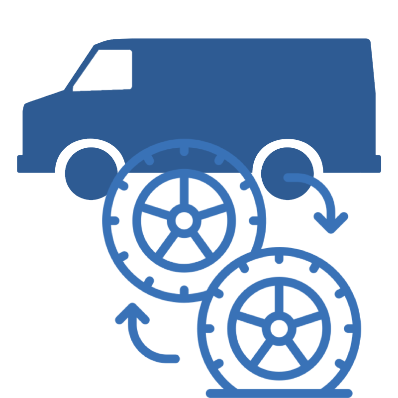 Alleasennus - Pakettiauto (4 kpl)