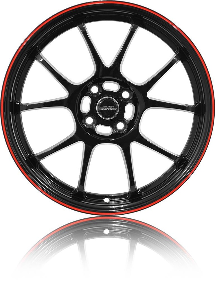 INTER ACTION PHOENIX GLOSS BLACK RED 7x17 4/100 ET40 CB73.1