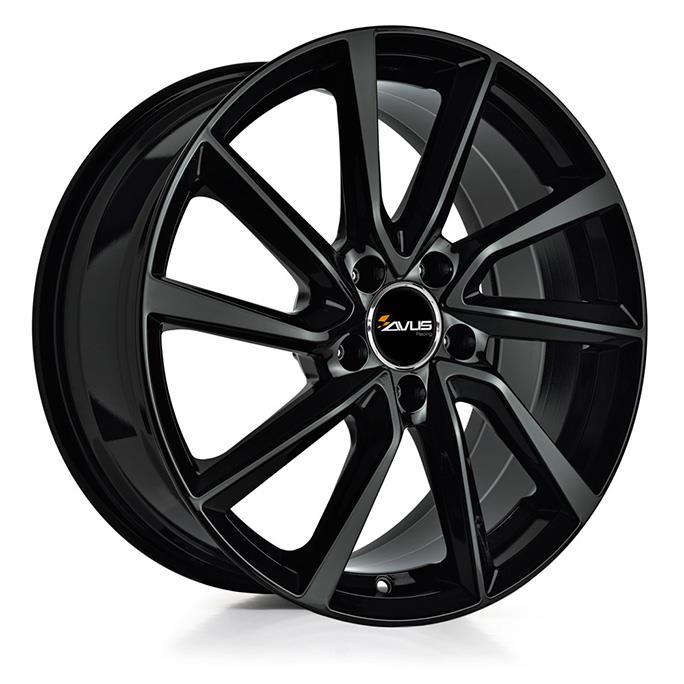 AVUS AC-518 BLACK 8x18 5/108 ET42 CB63.4