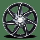 RONAL R51 BLACK POLISHED 6.5x15 5/112 ET45 CB76