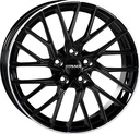 MONACO WHEELS GP11 BLACK LIP POLISHED 8x18 5/112 ET45 CB66.5