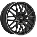 CMS C25 GLOSS BLACK POLISHED LIP 7x17 4/100 ET38 CB67.1