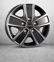 BORBET CWG ANTHRACITE DARK POLISHED 6x16 5/130 ET68 CB78.1