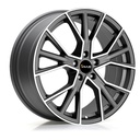AVUS AF18 DULL ANTHRACITE POLISH 8.5x19 5/112 ET40 CB66.4