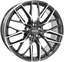 MONACO WHEELS GPX BLACK POLISHED 9.5x21 5/112 ET41 CB66.6