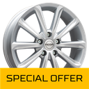 MEGA WHEELS VIRGO SILVER 6x15 4/108 ET25 CB65.1