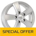 MEGA WHEELS HERCULES 5 SILVER 6.5x15 5/112 ET50 CB66.6