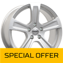 MEGA WHEELS LEO SILVER 7.5x17 5/100 ET35 CB57.1