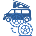 Alleasennus - Asuntoauto (4 kpl)
